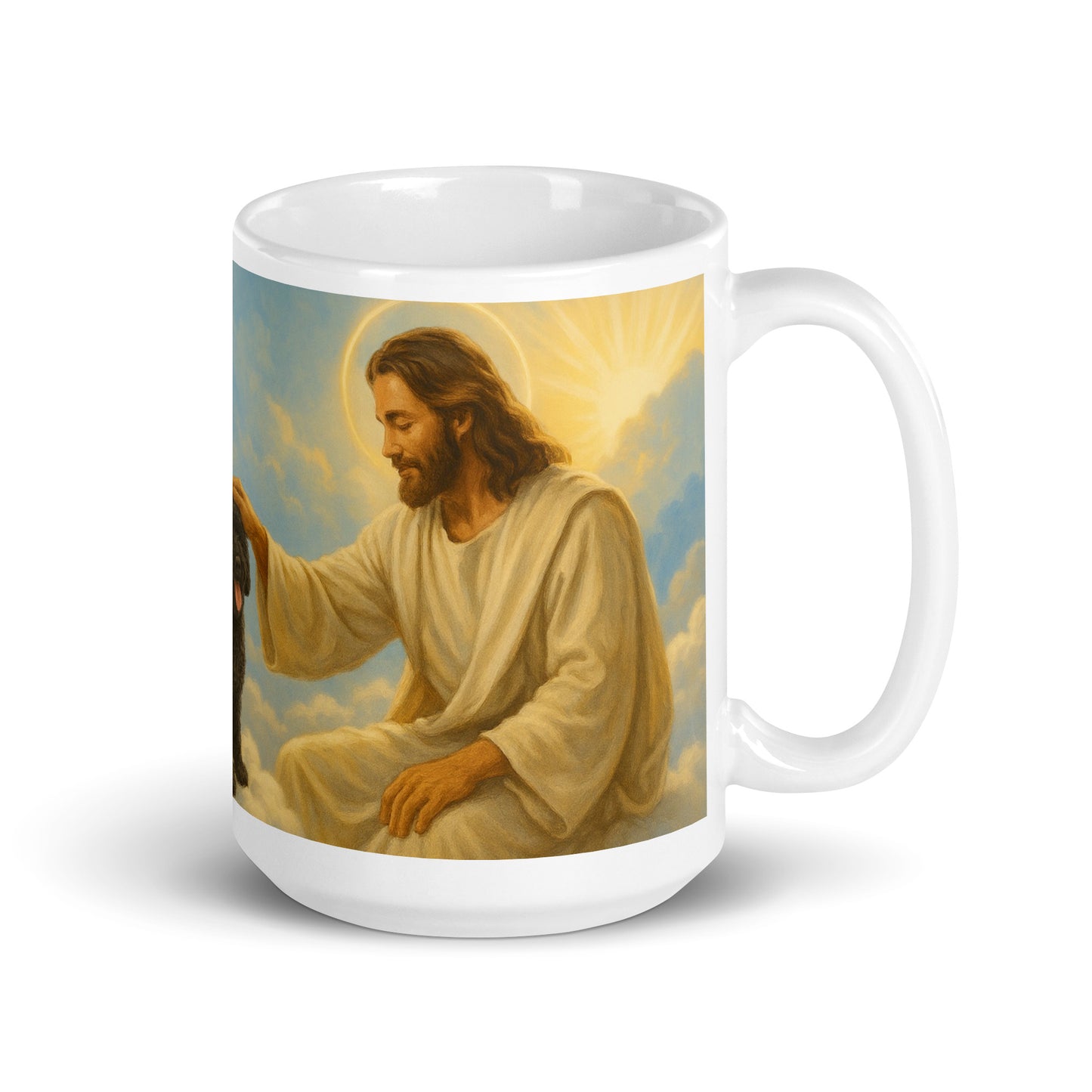 Image of Jesus in Heaven; Political, satirical, anti-MAGA haiku not shown in this view.