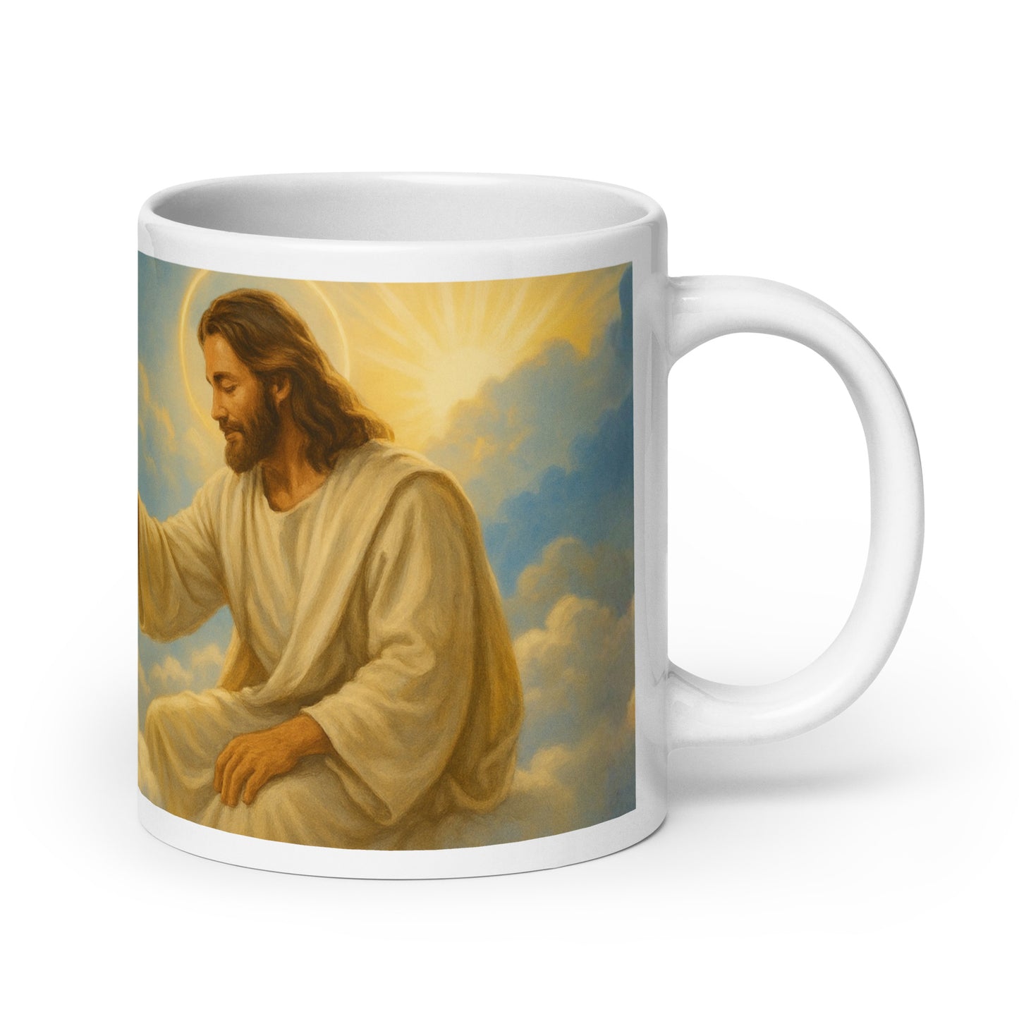 Image of Jesus in Heaven; Political, satirical, anti-MAGA haiku not shown in this view.